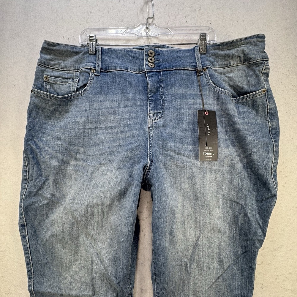 New $76 Torrid Jegging Women's Plus Size 26 Light Wash Jetty Stretch Lycra - Picture 12 of 13